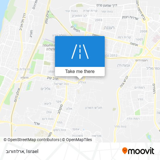 ארלוזורוב map