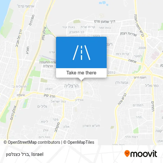 Карта ברל כצנלסון