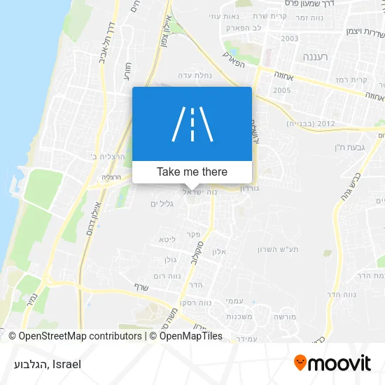 Карта הגלבוע