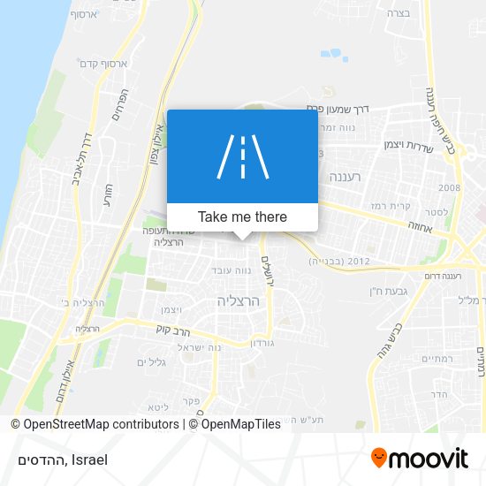 ההדסים map
