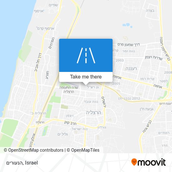 הנעורים map