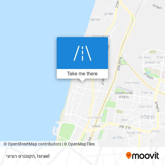 הקונגרס הציוני map