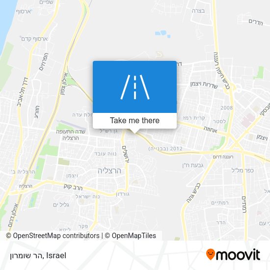 Карта הר שומרון