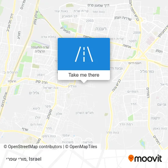 Карта מורי עופרי