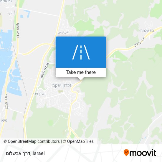 דרך אבשלום map