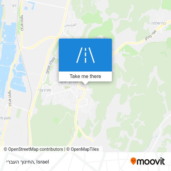 החינוך העברי map