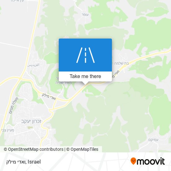 ואדי מילק map