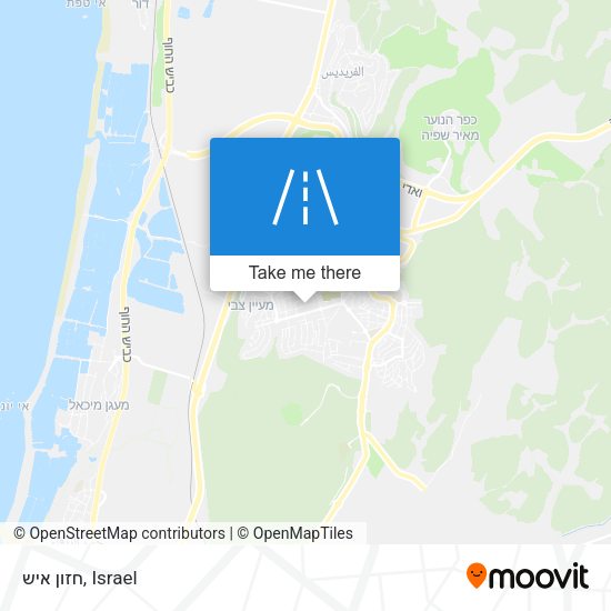 חזון איש map