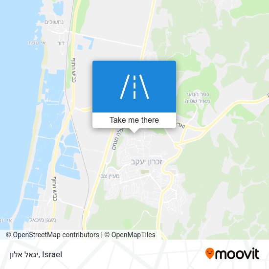 יגאל אלון map