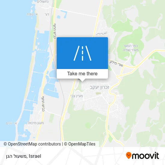 Карта משעול הגן
