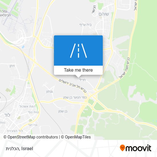 הכלנית map