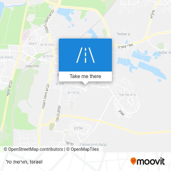 חורשת טל map