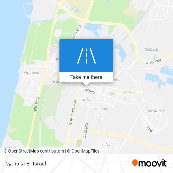 יצחק פרנקל map