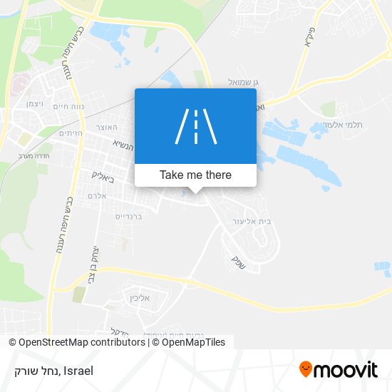 נחל שורק map