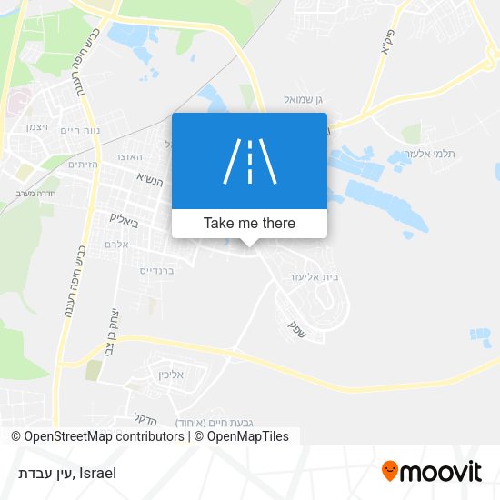 עין עבדת map