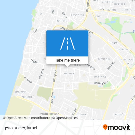 אליעזר הופין map