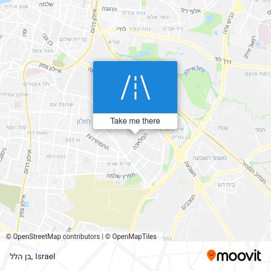 בן הלל map