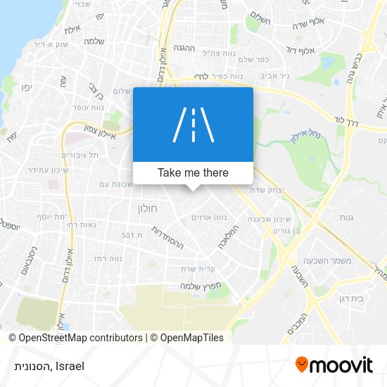 הסנונית map