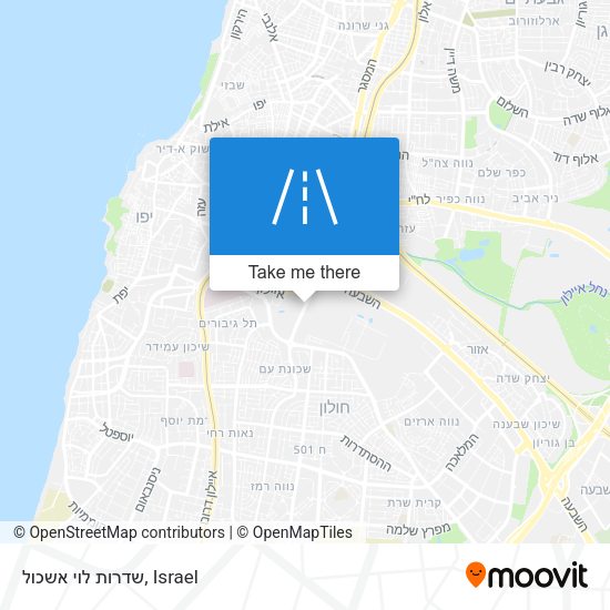 שדרות לוי אשכול map