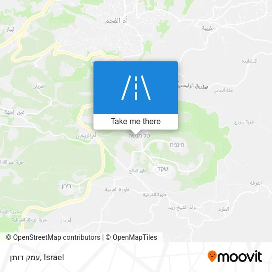 Карта עמק דותן