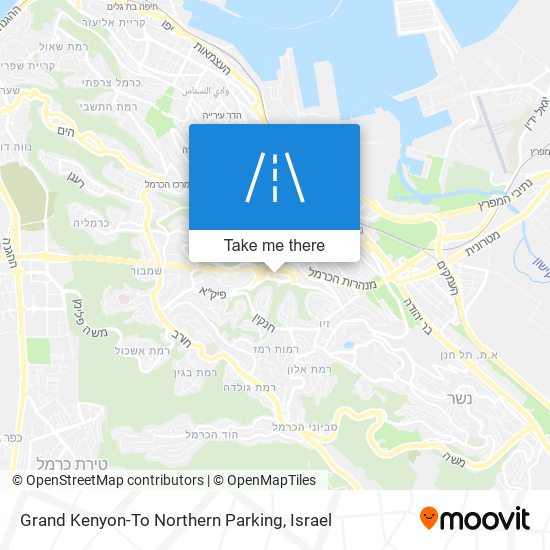 Grand Kenyon-To Northern Parking map