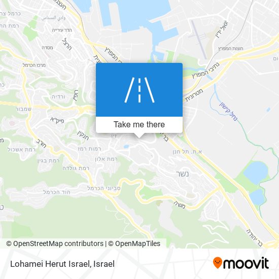 Lohamei Herut Israel map