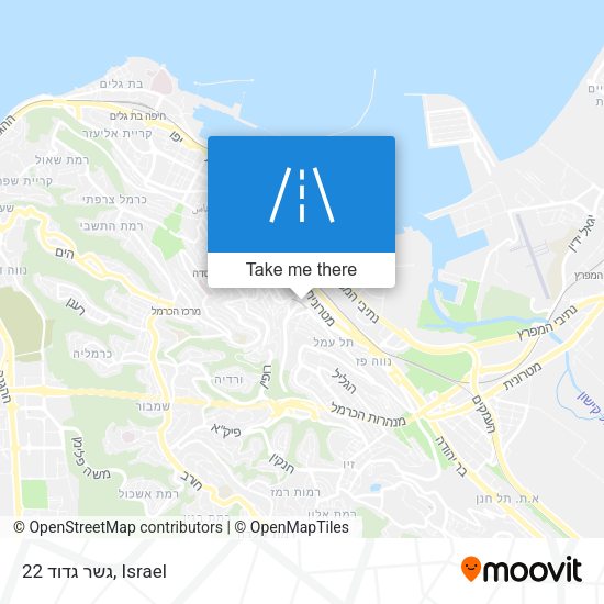 גשר גדוד 22 map