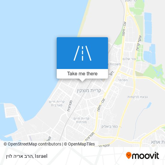 הרב אריה לוין map