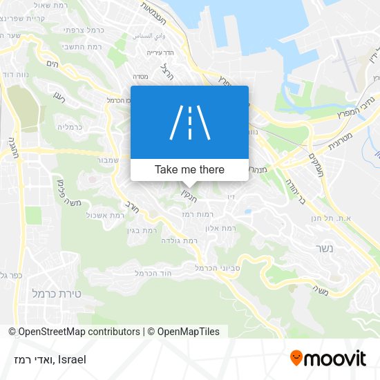 ואדי רמז map
