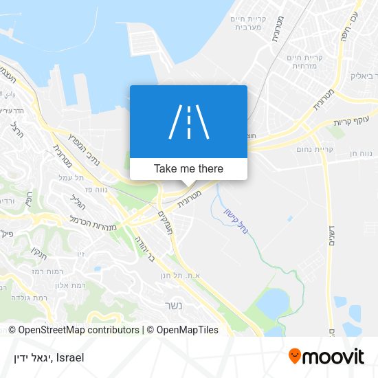 יגאל ידין map