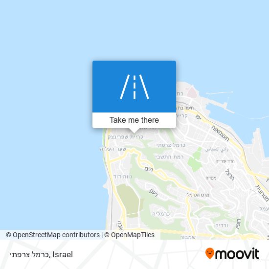 כרמל צרפתי map