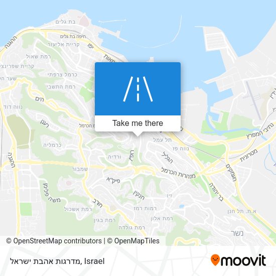 מדרגות אהבת ישראל map