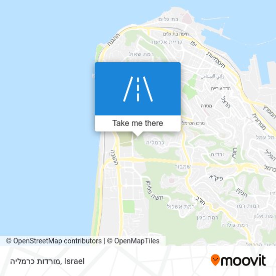 מורדות כרמליה map