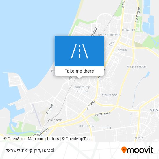 קרן קיימת לישראל map