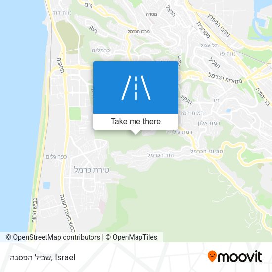 שביל הפסגה map