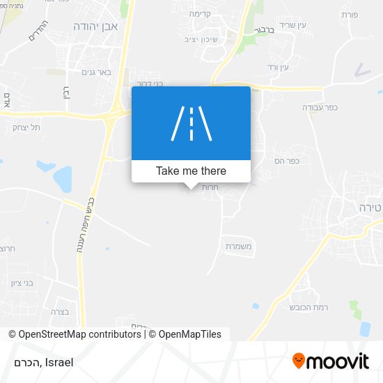 הכרם map