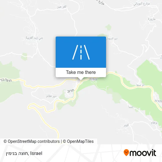 Карта חוצה בנימין