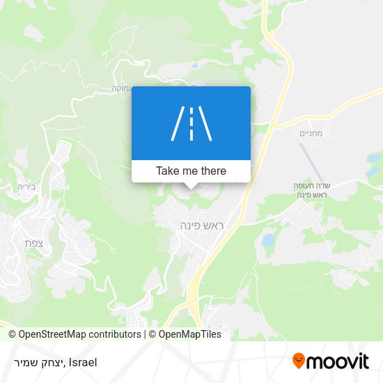 יצחק שמיר map