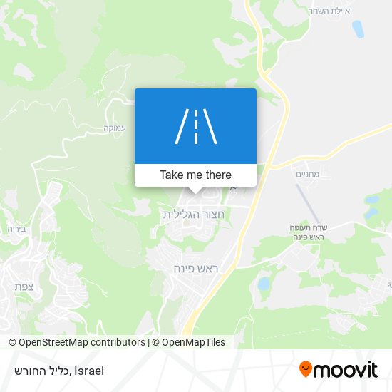 כליל החורש map