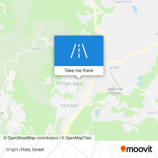 מעלה הקריה map
