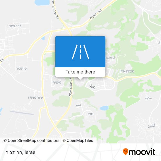הר תבור map