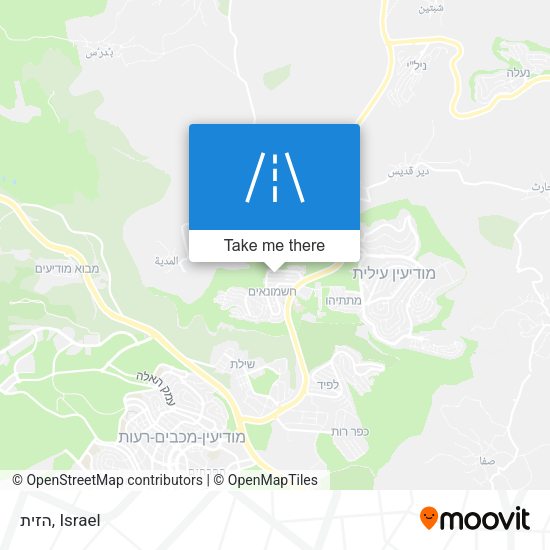 הזית map