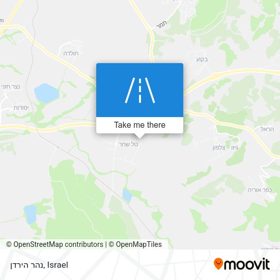 נהר הירדן map