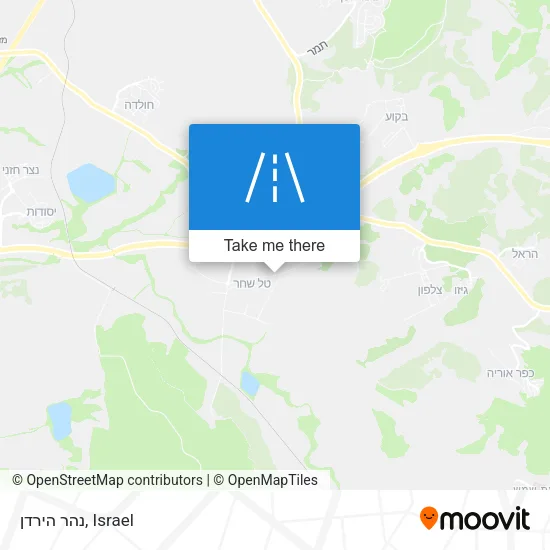 Карта נהר הירדן