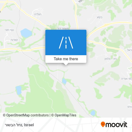 נחל הבשור map