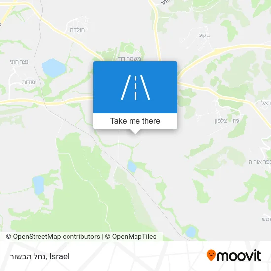 Карта נחל הבשור