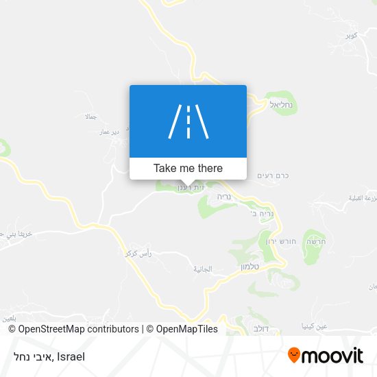 איבי נחל map