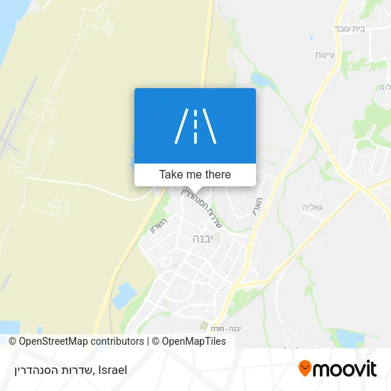 Карта שדרות הסנהדרין