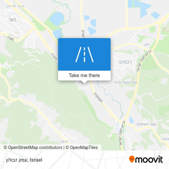 Карта עמק זבולון