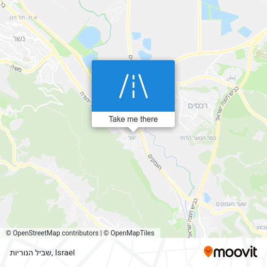 שביל הנוריות map